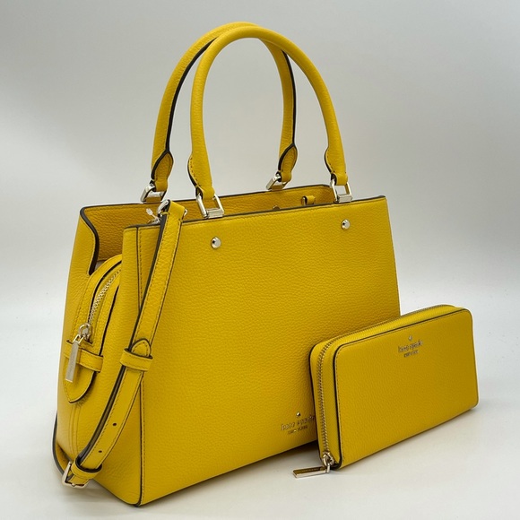 Kate Spade Medium Triple Compartment Satchel Bag & Continental Wallet Su… - Picture 2 of 11